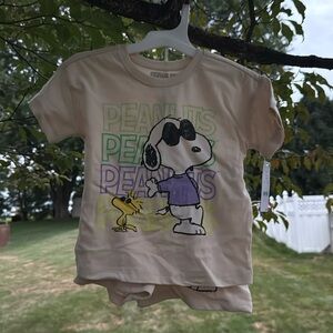Kids peanuts short set